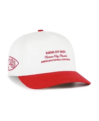 '47 Brand Men's White Kansas City Chiefs Contemporary Two-Tone Hitch Adjustable Hat