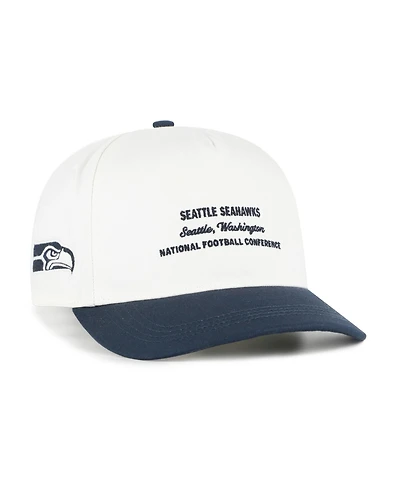 '47 Brand Men's White Seattle Seahawks Contemporary Two-Tone Hitch Adjustable Hat