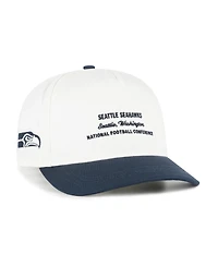 '47 Brand Men's White Seattle Seahawks Contemporary Two-Tone Hitch Adjustable Hat