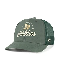 47 Brand Men's Green Athletics Pitstop Trucker Adjustable Hat