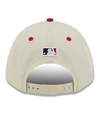 New Era Big Boys and Girls Cream/Red Toronto Blue Jays Usa 250 9FORTY M-Crown Adjustable Hat