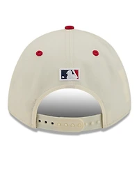 New Era Big Boys and Girls Cream/Red Los Angeles Angels Usa 250 9FORTY M-Crown Adjustable Hat