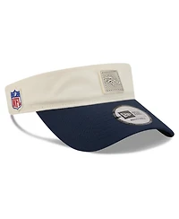 New Era Men's Cream/Navy Denver Broncos 2026 Nfl Training Camp Adjustable Visor