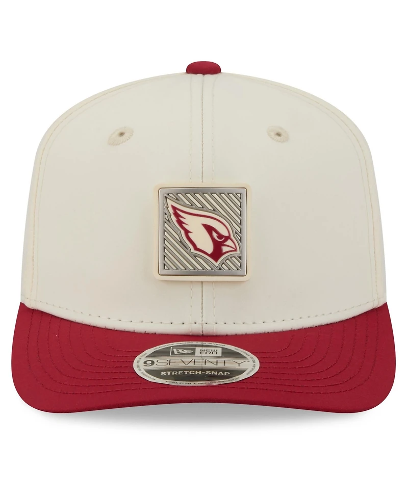 New Era Men's Cream/Cardinal Arizona Cardinals 2026 Nfl Training Camp 9SEVENTY Adjustable Hat
