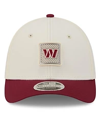 New Era Men's Cream/Burgundy Washington Commanders 2026 Nfl Training Camp 39THIRTY Flex Hat