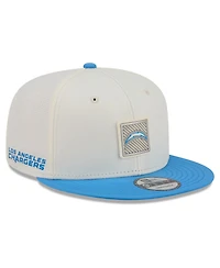 New Era Men's Cream/Powder Blue Los Angeles Chargers 2026 Nfl Training Camp 9FIFTY Snapback Hat