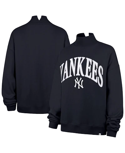 '47 Brand Women's New York Yankees Vantage Oversized Mock-Neck Graphic Sweatshirt