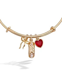 Alex and Ani There Cannoli Be You' Bow and Heart Multi Charm Bangle