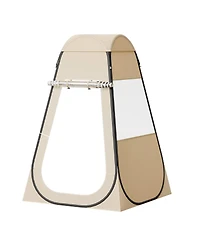 Hongge Clear Pop Up Sports Pod Tent 47 x 47 in Single Person Weatherproof Bubble Shelter with Ground Mat