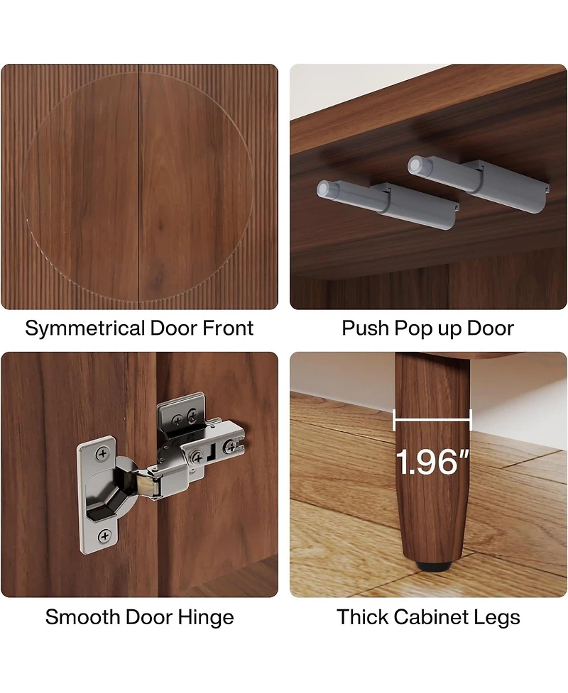 Tribesigns Buffet Cabinet with Storage Doors
