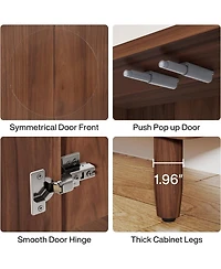 Tribesigns Buffet Cabinet with Storage Doors