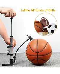 Zeny Mini Bike Pump Portable Bicycle Tire Inflator Ball Air Pump with Mount Frame For Mountain Road Bike