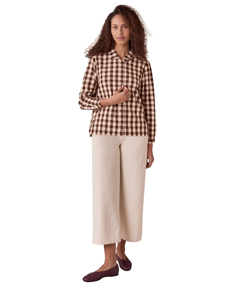 Celtic & Co. Women's Gingham Button Through Shirt
