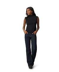 Cable & Gauge Women's Extended Shoulder Mock Neck Sweater