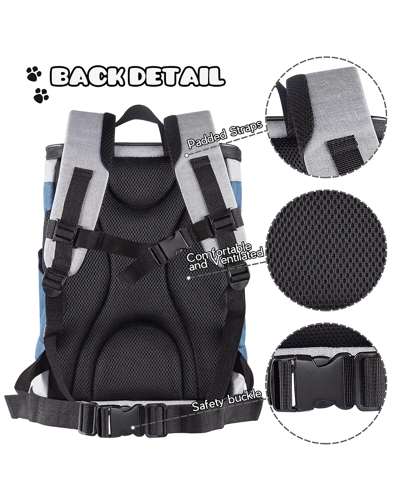 Jespet Pet Soft Backpack Carrier: 13