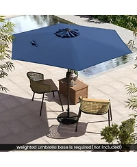 Gouun 7.5-Foot Outdoor Patio Market Umbrella with Push-Button Tilt