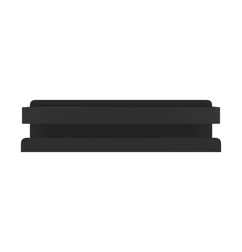 vidaXL Shower Shelf Matt Black 9.1"x2.6"x2.4" Brushed 304 Stainless Steel