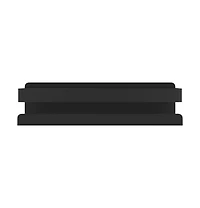 vidaXL Shower Shelf Matt Black 9.1"x2.6"x2.4" Brushed 304 Stainless Steel