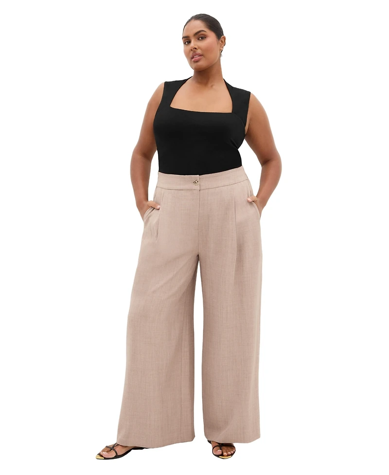 City Chic Plus Luci Wide Leg Pant