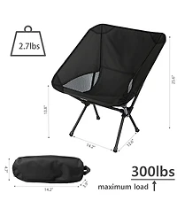 Piscifun Foldable Portable Camping Chair Outdoor Oxford Steel For Hiking Beach Fishing Picnic With Carry Bag