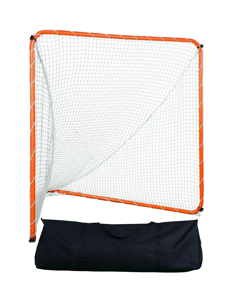 Hongge Portable 6 x 6 ft Lacrosse Goal with Steel Frame and Carry Bag for Backyard Shooting Drills