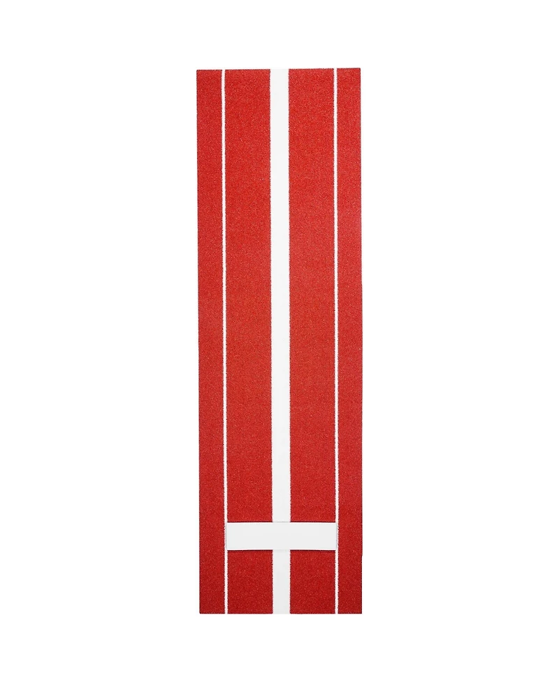 Hongge Softball Pitching Mat 10 x 3 ft with Pitching Rubber Stride Line and Antislip Foam Backing for Fastpitch Training