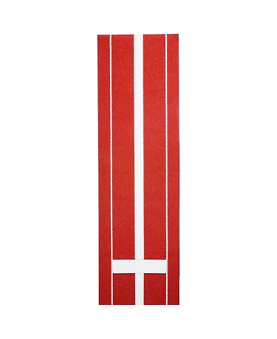 Hongge Softball Pitching Mat 10 x 3 ft with Pitching Rubber Stride Line and Antislip Foam Backing for Fastpitch Training