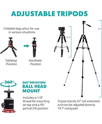 Movo iFilmer-pro Smartphone Rig with Dual Grip Cage, Wireless Lavalier Mics, and Full Size Tripod for iPhone and Android
