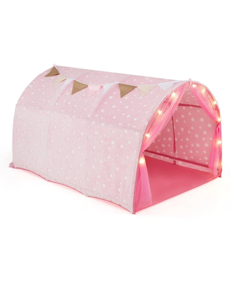 Hongge Glow-in-the-Dark Stars String Lights 3-Piece Bed Tent, Ages 3+