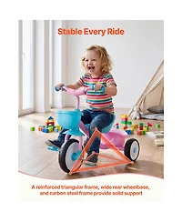 Hongge 3 Wheel Carbon Steel Adjustable Tricycle, Ages 2-5
