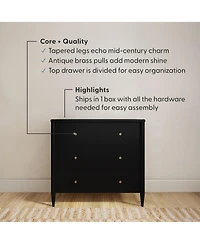 Harbor 3 Drawer with Divided Top-Drawer Dresser