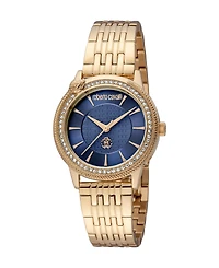 Roberto Cavalli Women's Glam Quartz Ip Stainless Steel Bracelet Watch