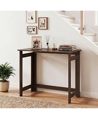 Sugift Folding Console Table with Foldable Legs