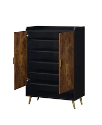 Sugift 44in Tall 7-Tier Shoe Storage Cabinet with Adjustable Shelves and Doors for Entryway