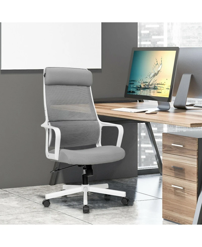 Gouun High Back Mesh Office Chair with Adjustable Heating Headrest and Lumbar Support