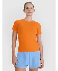 4F Women's Running Interlock-Knit Short-Sleeve Crewneck T-Shirt