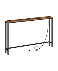 Slickblue 47.2-Inch Entryway Console Table with Power Outlet for Small Spaces