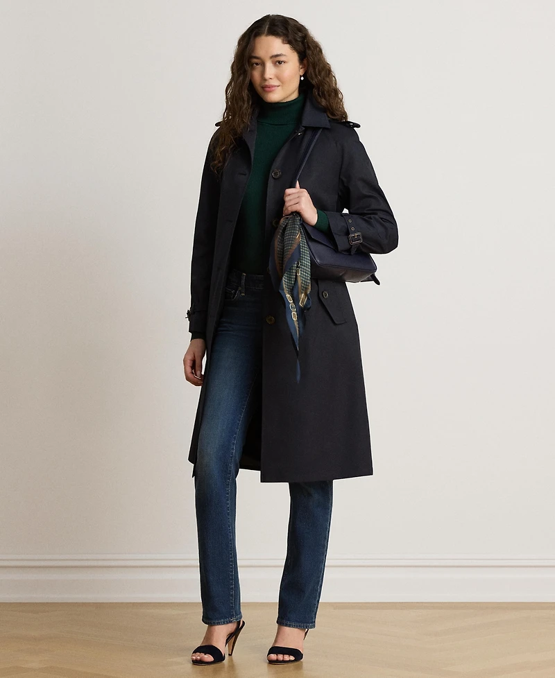 Lauren Ralph Women's Belted Lined Trench Coat