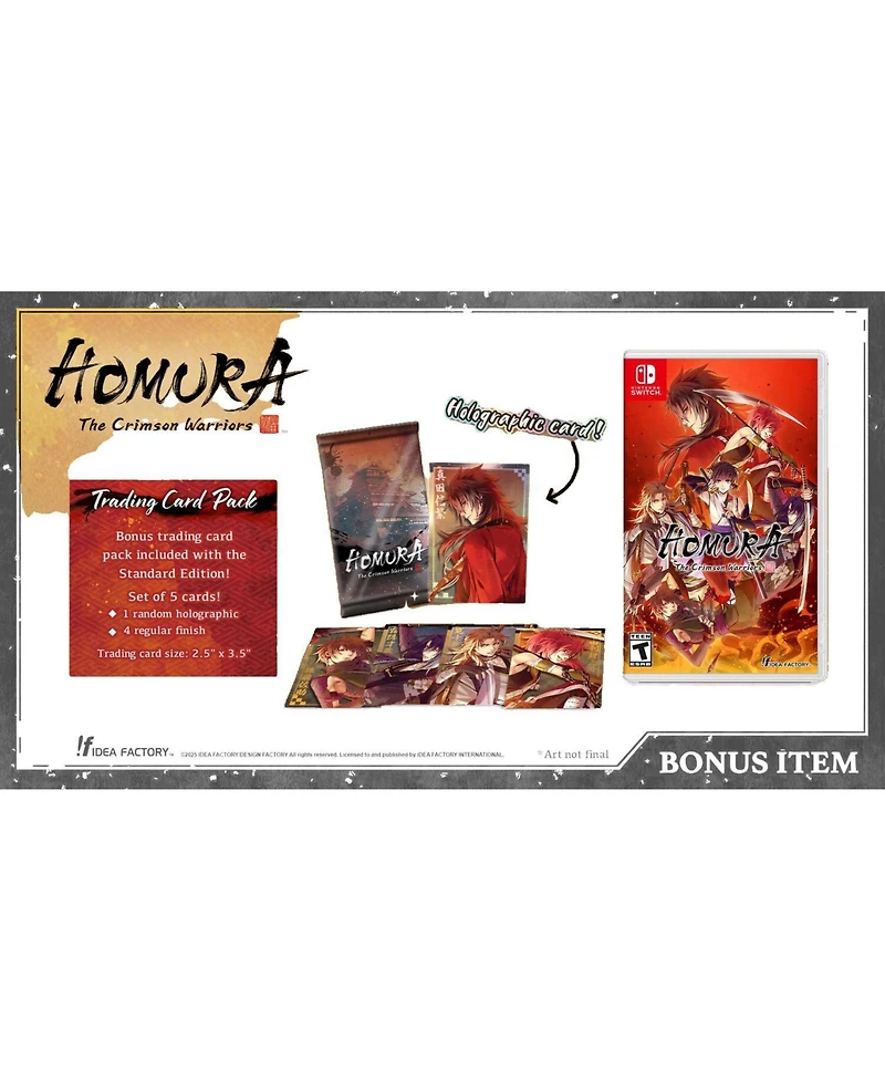 Idea Factory Homura: The Crimson Warriors Action-Adventure Rpg Nintendo Switch