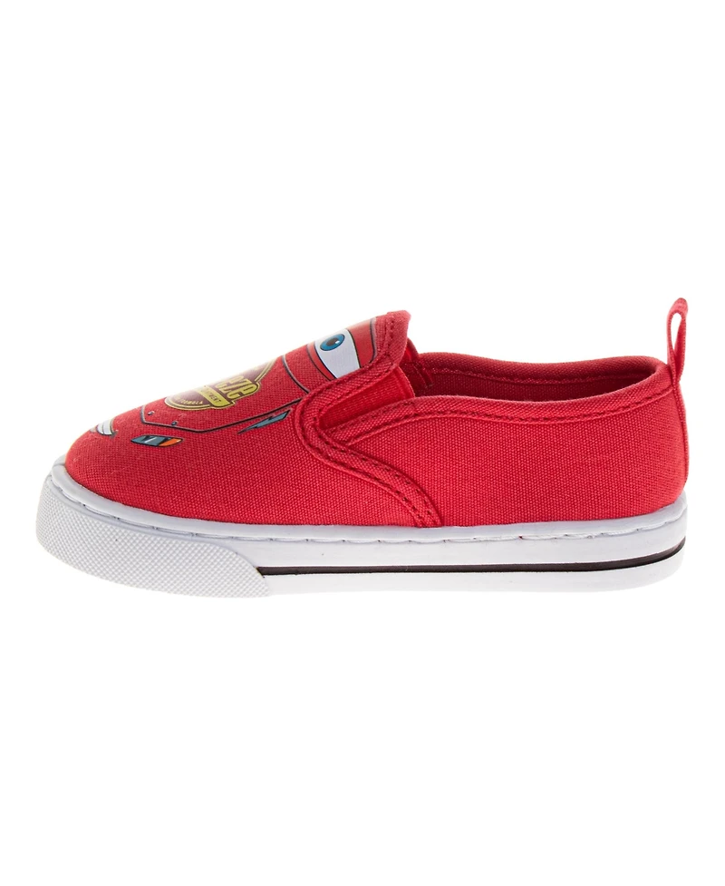 Disney Big Boys (7-12) Pixar Cars Slip-On Canvas Shoes