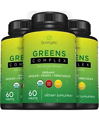 Sunergetic Superfood Tablets with Fruits, Vegetables and Herbs, 60 Count