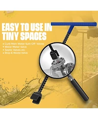 Xdovet Water Meter Key Steel Shut Off Tool Wrench Utility Cabinet Opening