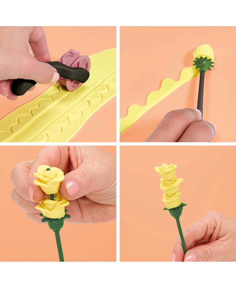 Play-Doh Blooms by Play-Doh Rosy Petite Bouquet Kit, Ages 8+