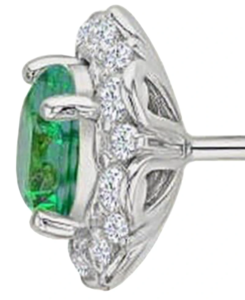 Macy's Green Classic Halo Stud Earrings