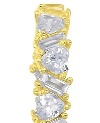 Macy's 14k Gold-Plated Long Bar Hoop Earrings