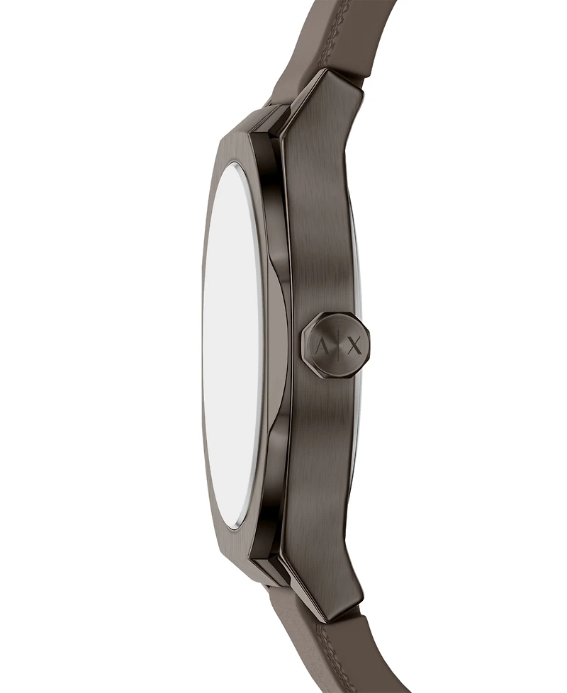 Armani Exchange Women's Sync Quartz Three Hand Brown Silicone Watch 36mm