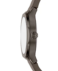 Armani Exchange Women's Sync Quartz Three Hand Brown Silicone Watch 36mm