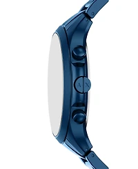 Armani Exchange Men's Quartz Chronograph Blue Stainless Steel Watch 46mm