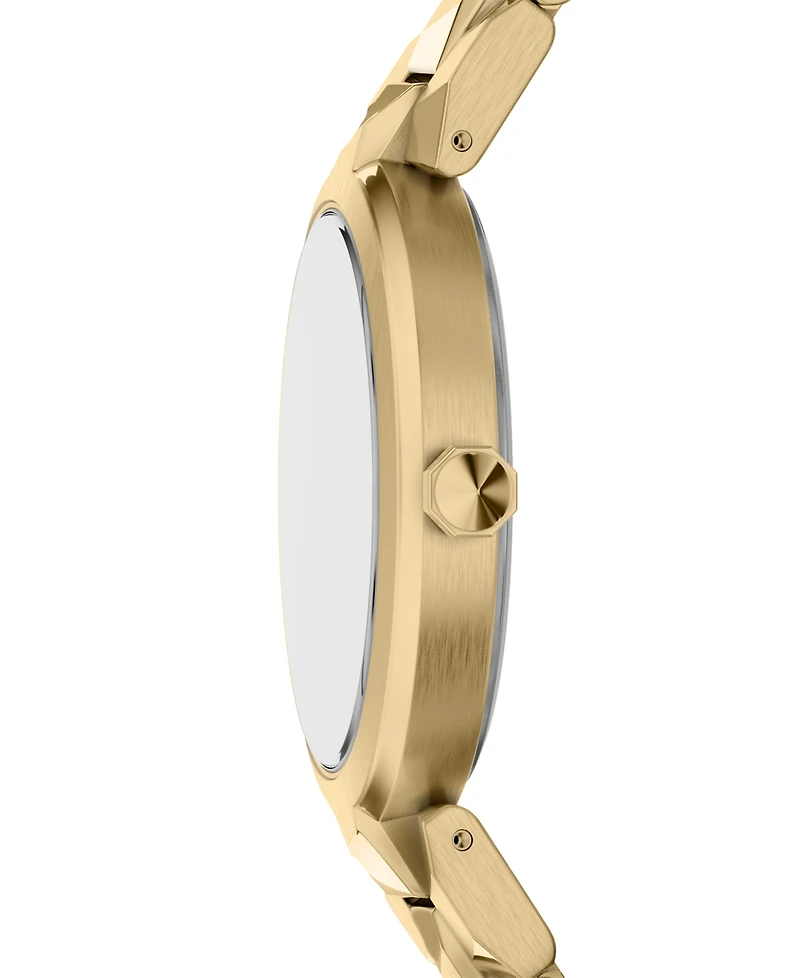 Armani Exchange Women's Audora Quartz Two Hand Gold Stainless Steel Watch 34mm
