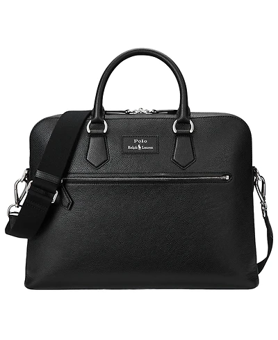 Polo Ralph Lauren Men's Pebbled Leather Commuter Bag